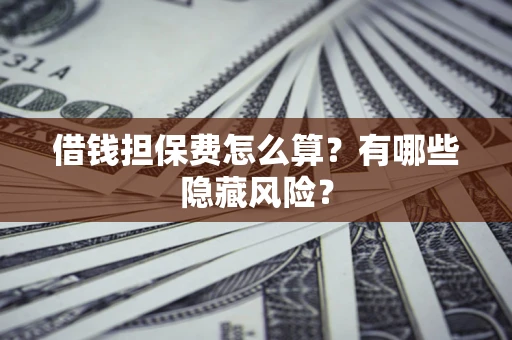 济南借钱担保费怎么算？有哪些隐藏风险？