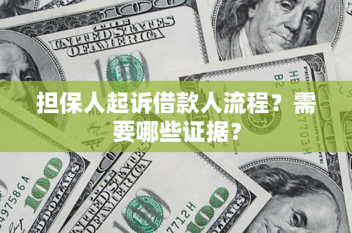 济南担保人起诉借款人流程?需要哪些证据? 济南担保人起诉借款人流程?需要哪些证据?