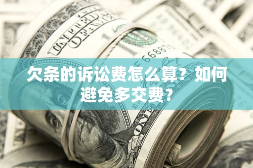 济南欠条的诉讼费怎么算？如何避免多交费？