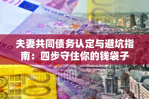 济南夫妻共同债务认定与避坑指南：四步守住你的钱袋子