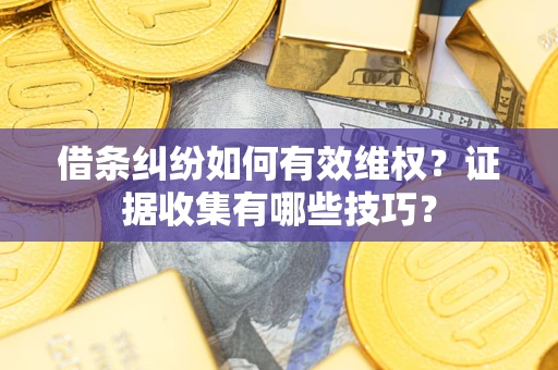 济南借条纠纷如何有效维权？证据收集有哪些技巧？