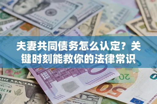 济南夫妻共同债务怎么认定？关键时刻能救你的法律常识
